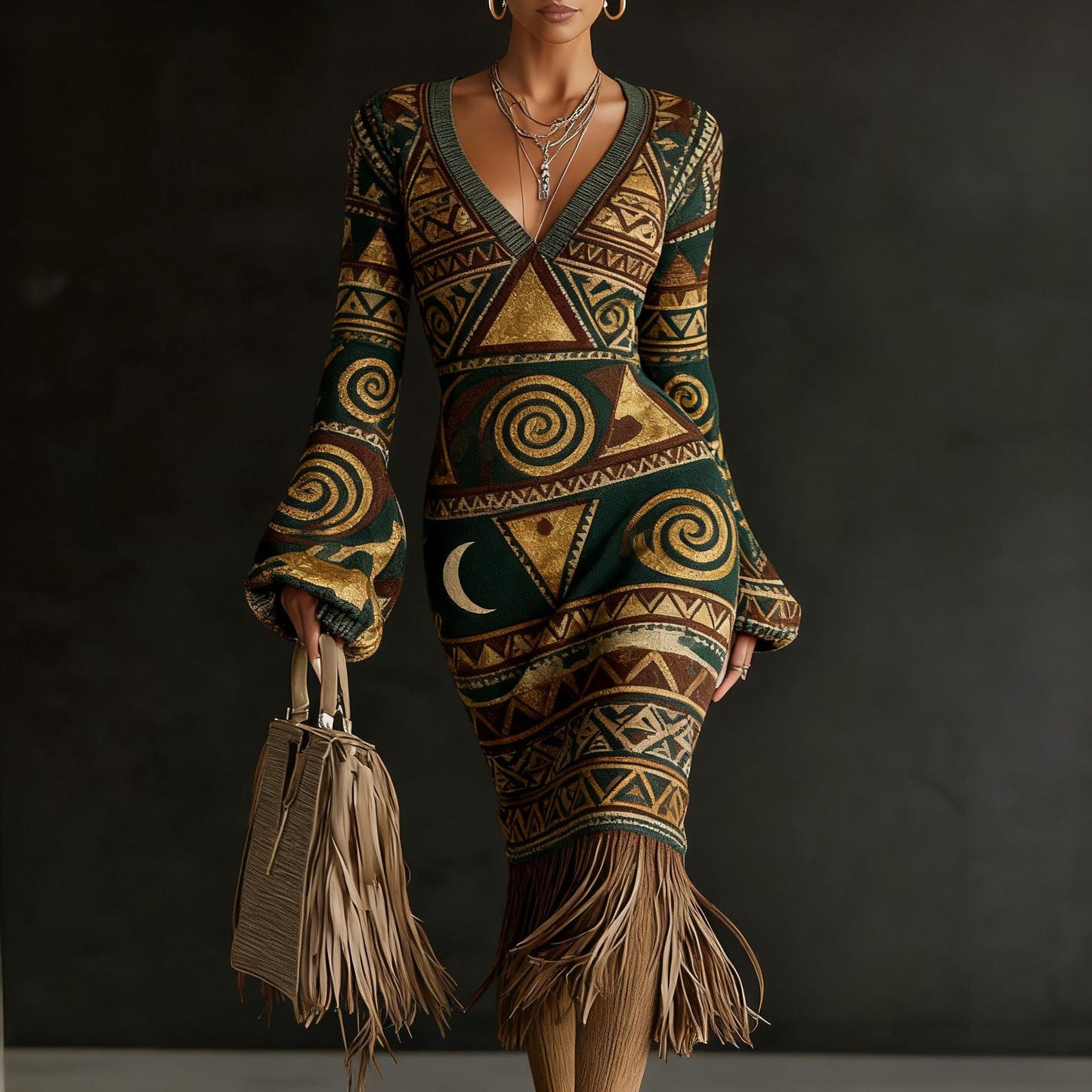 Creative Knitted Sweater Dresses For Women