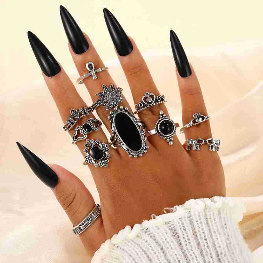 European And American-style Punk Ring For Men