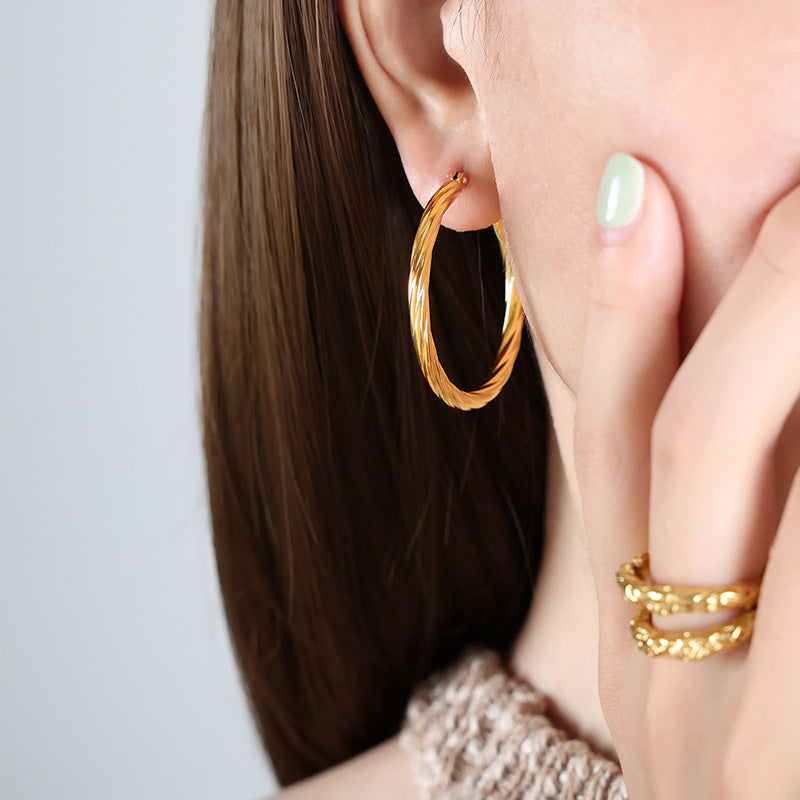 Fashionable Non-Fading Twist Earrings For Women