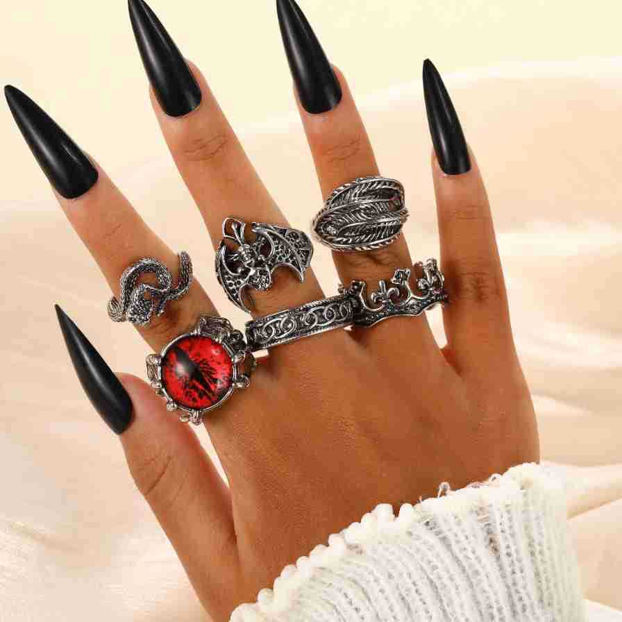 European And American-style Punk Ring For Men