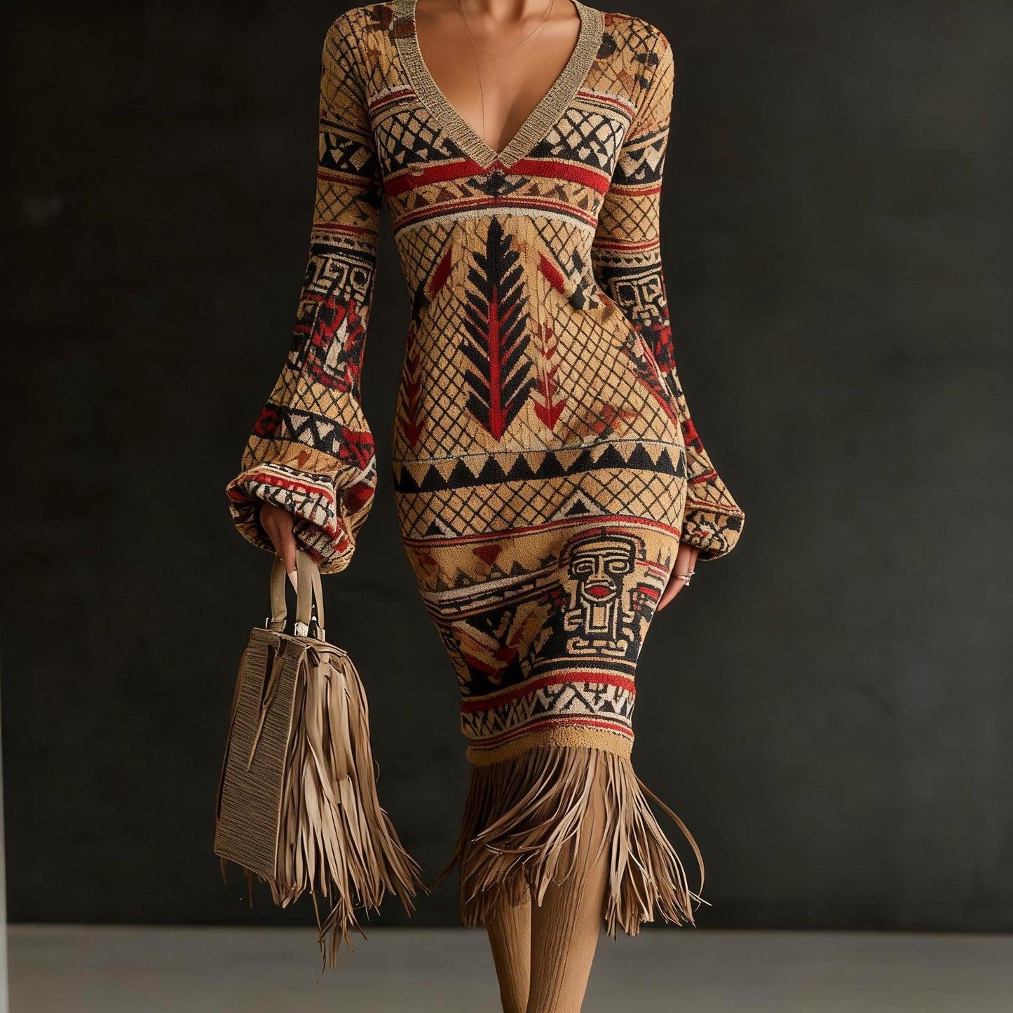 Creative Knitted Sweater Dresses For Women