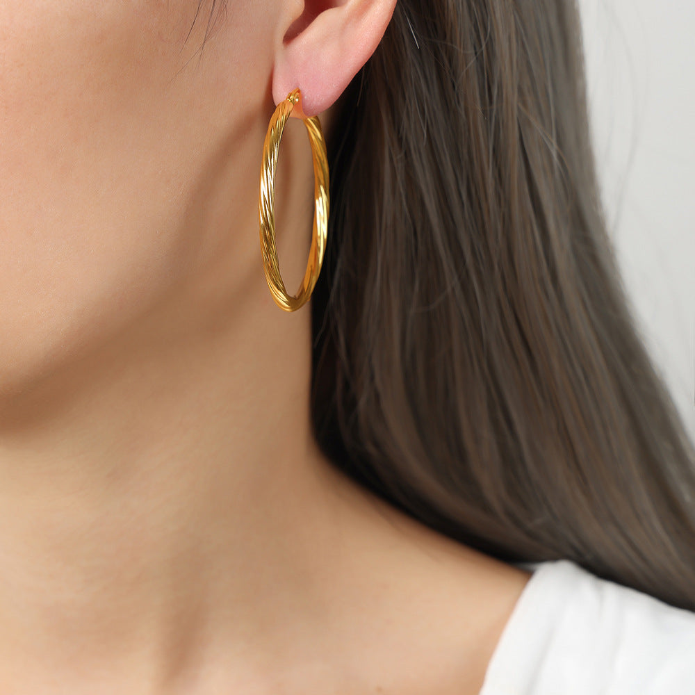 Fashionable Non-Fading Twist Earrings For Women