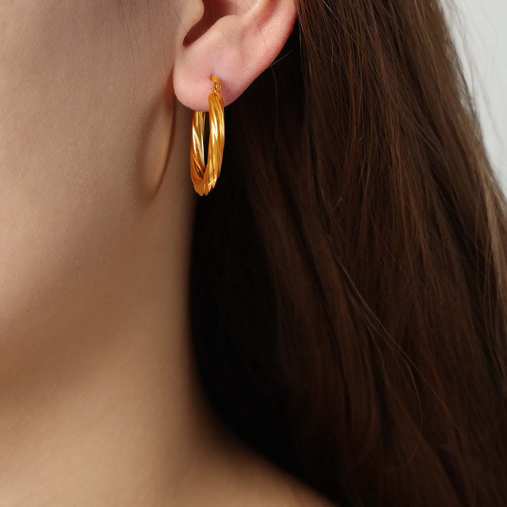 Fashionable Non-Fading Twist Earrings For Women