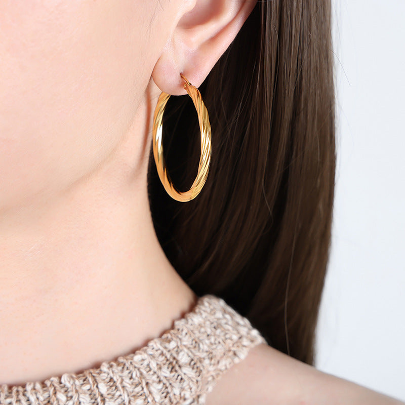 Fashionable Non-Fading Twist Earrings For Women