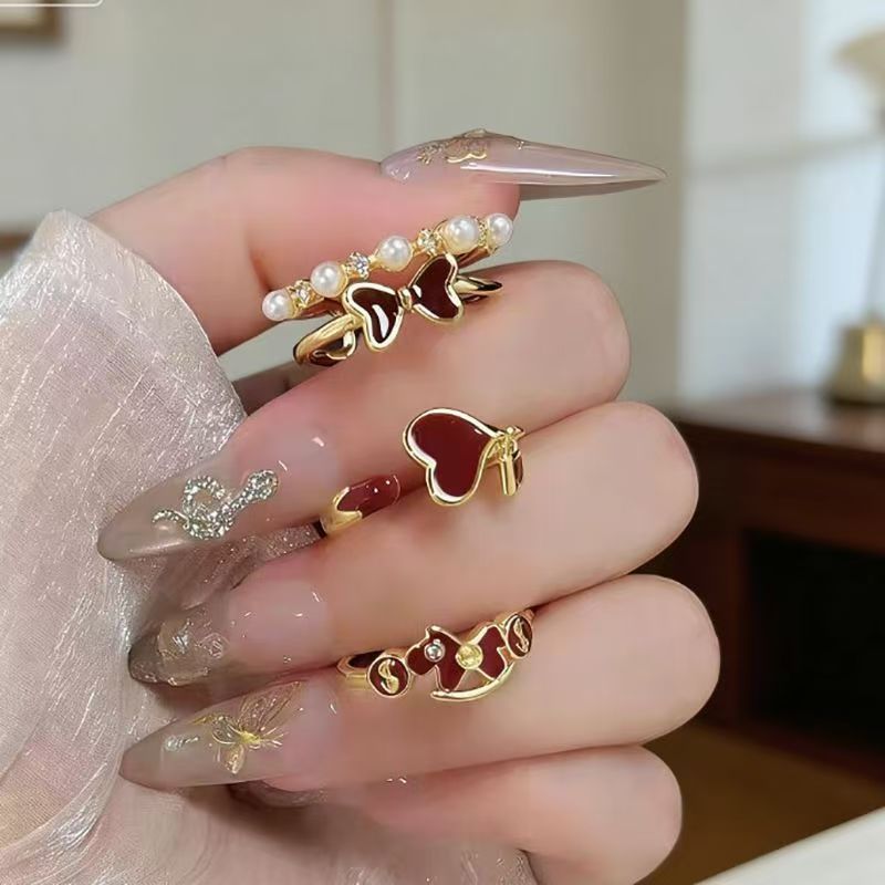 Horse Year Ring INS Style Geometric Horse Open Ring