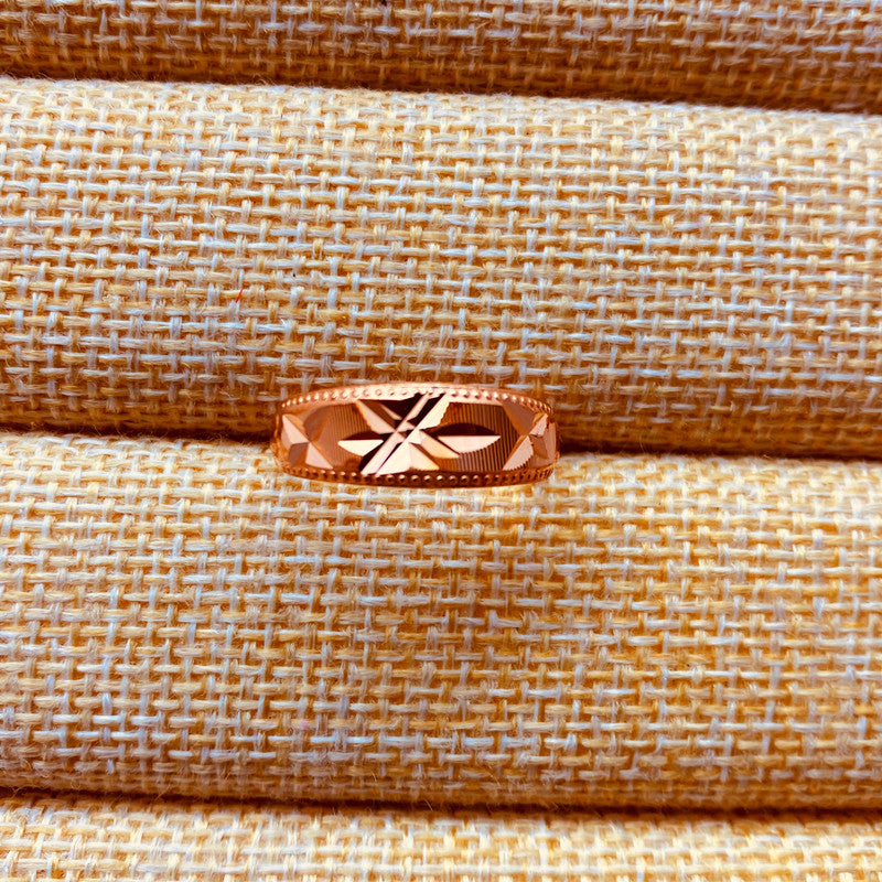 Purple Copper Men's Fortune-Bringing Red Copper Ring