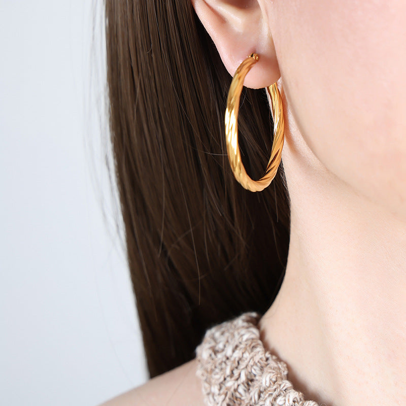 Fashionable Non-Fading Twist Earrings For Women