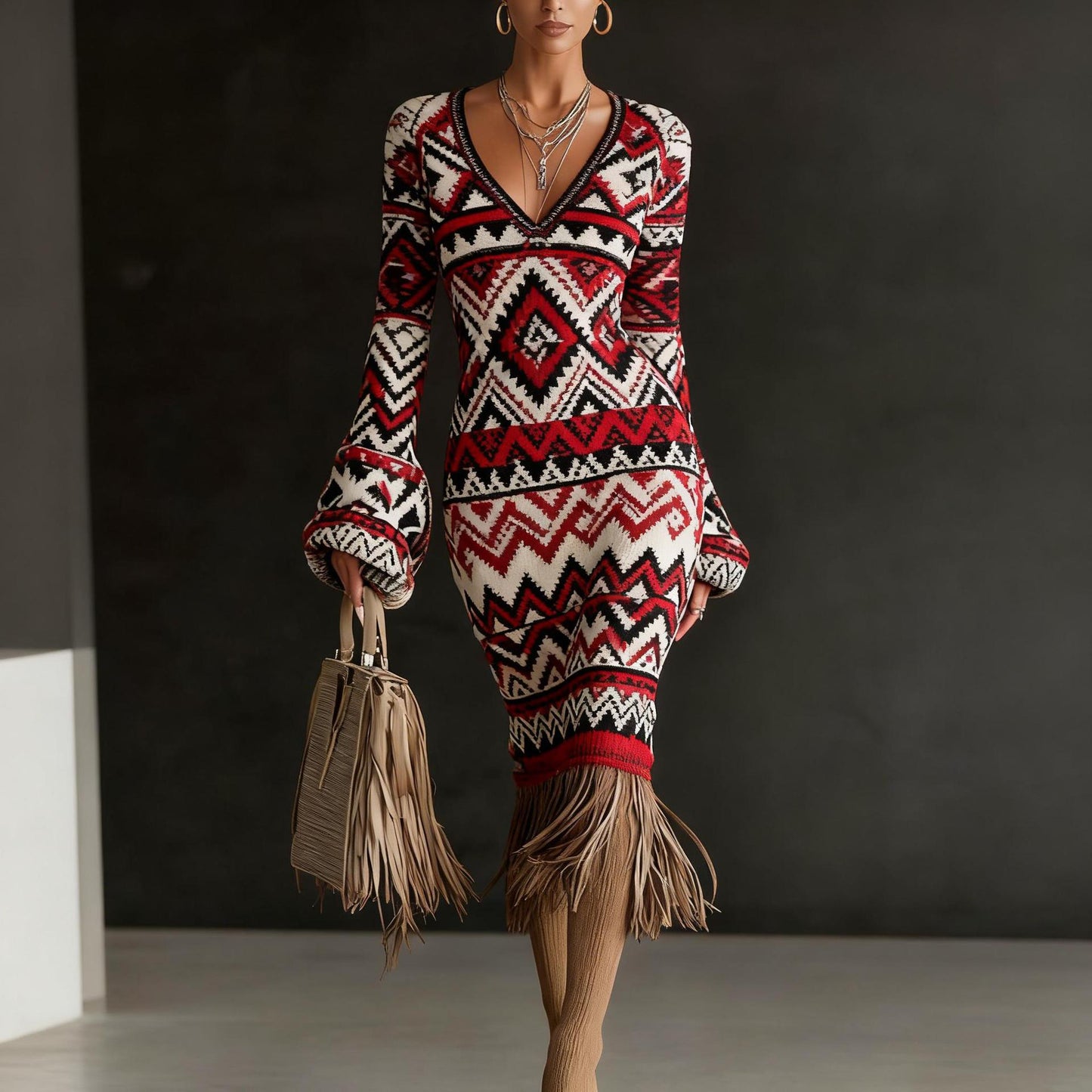 Creative Knitted Sweater Dresses For Women